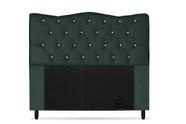 Cabeceira Dunas King Size 195cm com Strass Suede - Topazio Decor