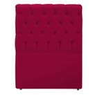 Cabeceira E Box Paris Solteiro 90cm Em Suede Rosa