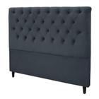 Cabeceira Embaixatriz Plus Queen 1600mm Suede Cinza - Simbal