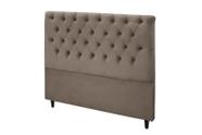 Cabeceira Embaixatriz Plus Solteiro 900mm Suede Bege - Simbal