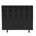 Cabeceira Espanha Cama Box Casal 160 cm Suede Preto