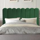 Cabeceira Estofada Alanis 195CM King Suede Verde - D A DECOR - D&A Decor