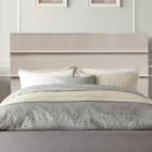 Cabeceira Estofada Argentina 160cm Queen Size Para Cama Box Quarto Suede Bege - Gat Magazine