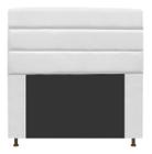 Cabeceira Estofada Argentina 195CM King material sintético Branco - D A DECOR