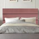 Cabeceira Estofada Argentina 195cm King Size Para Cama Box Quarto Suede Rose Gold - Gat Magazine