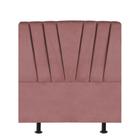 Cabeceira Estofada Bélgica 100cm Solteiro Para Cama Box Quarto Suede Rose Gold - Ahazzo Móveis