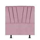 Cabeceira Estofada Bélgica 120cm Viúva Solteirão Para Cama Box Quarto Suede Rosa Bebê - Ahz Móveis - AHAZZO MÓVEIS