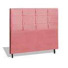 Cabeceira Estofada Box Casal Encosto Para Cama Style 144x126 Rosa JBE Móveis