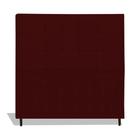 Cabeceira Estofada Box Casal Queen Size Encosto Para Cama Barcelona 164x126 CM Marsala JBE Móveis