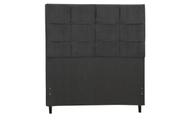 Cabeceira Estofada Box Solteiro Encosto Para Cama Style 94x126 Preto JBE Móveis
