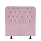 Cabeceira Estofada Brenda Botonê 100cm Solteiro Para Cama Box Quarto Suede Rosa Bebê - Ahz Móveis - AHAZZO MÓVEIS