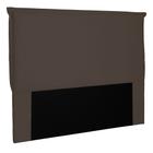 Cabeceira Estofada Cama Box Casal King Size Veneza 195cm Suede Café - Desk Design