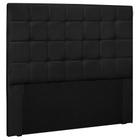 Cabeceira Estofada Cama Box Casal Verona 140cm Corano Preto - Abmaza