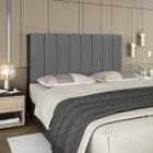 Cabeceira Estofada Cama Box Queen Carla 1,60 cm Veludo Com Frames - Profissional Decor