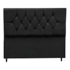 Cabeceira Estofada Cama Box Solteirão 100 cm Suede Ayla - Black House Decor