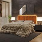 Cabeceira Estofada Cama Casal Queen Size LED Splend 160 cm - Online Confort