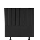 Cabeceira Estofada Carla 100 cm Solteiro Quarto para Cama Box Suede Preto - Damaffê Móveis