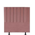 Cabeceira Estofada Carla 120cm Viúva Solteirão Para Cama Box Quarto Suede Rose Gold - Ahazzo Móveis