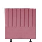 Cabeceira Estofada Carla 90cm Solteiro Para Cama Box Quarto Suede Rosa Bebê - Ahazzo Móveis