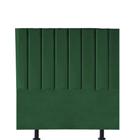 Cabeceira Estofada Casal 140CM Cora Suede Verde - D A DECOR - D&A Decor