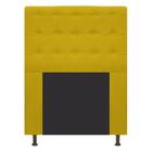 Cabeceira Estofada Dama 90cm para Cama Solteiro Botonê material sintético Amarelo