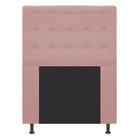 Cabeceira Estofada Dama Capitonê 90 cm para Cama Box Solteiro Suede Rosê para Quarto - AM Decor