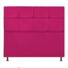 Cabeceira Estofada Damares 140cm para Cama Casal Botonê material sintético Pink - DAMAFFE MÓVEIS