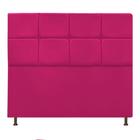 Cabeceira Estofada Damares 160 cm Queen Size Com Botonê Suede Pink - Damaffê Móveis - DAMAFFE MÓVEIS