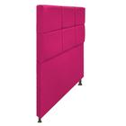 Cabeceira Estofada Damares 90cm Solteiro Botonê material sintético Pink - KDAcanto Móveis