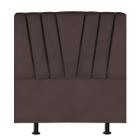 Cabeceira Estofada de Cama Casal Box 140 cm Ariel Suede