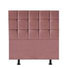 Cabeceira Estofada Espanha 90cm Solteiro Para Cama Box Quarto Suede Rose Gold - Ahazzo Móveis