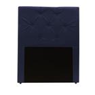 Cabeceira Estofada Gabriela para Cama Box 100cm Solteiro Suede Azul Marinho