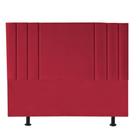 Cabeceira Estofada Grécia 195 cm King Size Quarto para Cama Box Tecido Sintético Vermelho - Damaffê Móveis