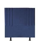 Cabeceira Estofada Grécia 90cm Solteiro Para Cama Box Quarto Suede Azul Marinho - Ahazzo Móveis