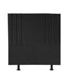 Cabeceira Estofada Grécia 90cm Solteiro Para Cama Box Quarto Suede Preto - Ahazzo Móveis