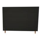 Cabeceira Estofada Helena para Cama Box Casal King Size Suede Preto 193cm JBF