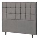 Cabeceira Estofada King 195 Cm Espanha Suede Grafitte