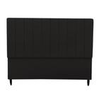 Cabeceira Estofada Para Cama Box Casal Beatriz 160cm Suede Preto