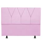 Cabeceira Estofada Queen 160CM Jade material sintético Rosa - D A DECOR - D&A Decor