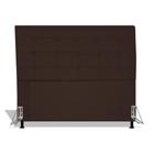 Cabeceira Estofada Rubi 90 cm Para Cama Box Quarto Solteiro Suede Marrom