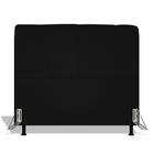 Cabeceira Estofada Topázio 160 cm Para Cama Box Quarto Queen Size Luxo MV Estofados Suede Preto