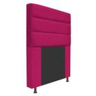 Cabeceira Estofada Turim 100cm para Cama Solteiro Cama Box Tecido Sintético Pink - KDAcanto Móveis