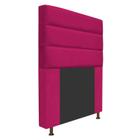 Cabeceira Estofada Turim 90 cm para Cama Solteiro Suede Pink - KDAcanto Móveis