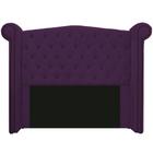 Cabeceira Estofada Veneza 140 cm Casal Suede Roxo - Doce Sonho Móveis