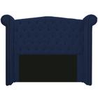 Cabeceira Estofada Veneza 160 cm Queen Size Suede Azul Marinho - ADJ Decor