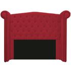 Cabeceira Estofada Veneza 195 cm King Size Suede Vermelho - Doce Sonho Móveis