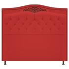 Cabeceira Estofada Yasmim 195 cm King Size Corano Vermelho - ADJ Decor