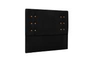 Cabeceira Genova Suede Preto Queen 160cm - Spezzia