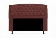 Cabeceira Geovana King 195cm Suede Bordo - VH MOVEIS