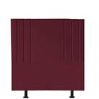 Cabeceira Grécia Cama Box Casal 140 cm Suede Bordo